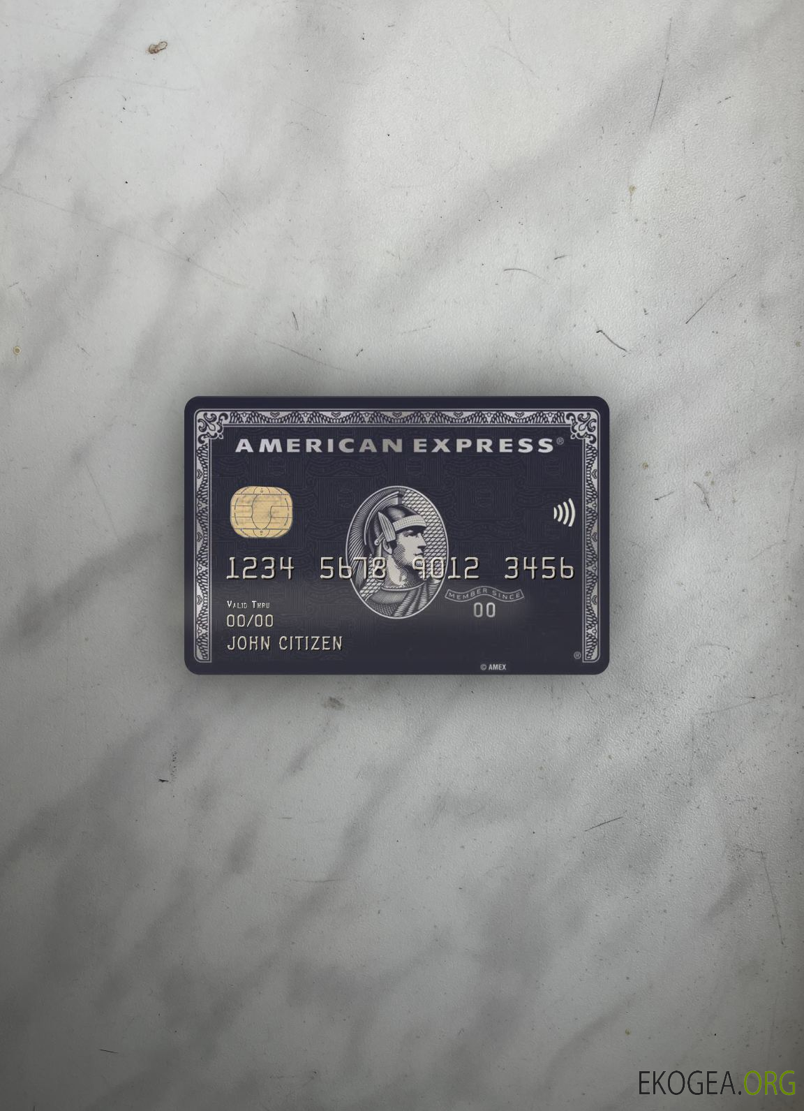 USA JP Morgan Chase Bank AMEX carte noire photolook , avant